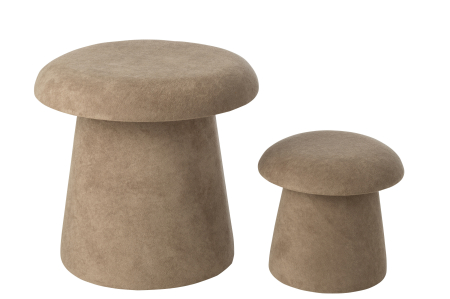 Set de 2 scaune ciuperca din MDF gri inchis [4]