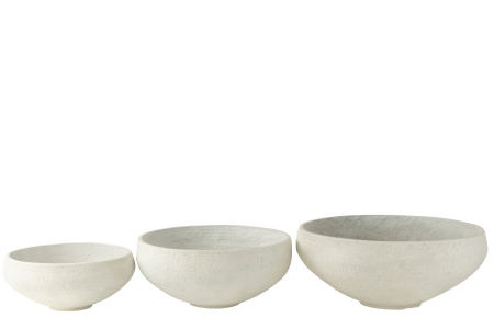 Set de 3 Vze Fibra, Lut, Alb [1]