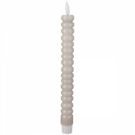 Set de 4, Lumânare tip băț (LED), Ceară, gri deschis, PU 2, H 25 cm, D 3 cm [1]