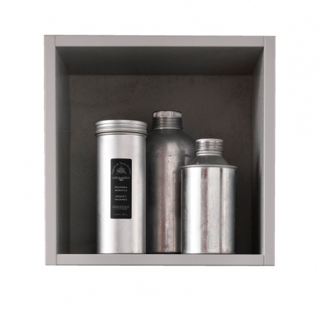 Set de baie cu 6 piese PERTH, Melamina/Aluminiu/Abs/Sticla/Ceramica/Metal, Alb, 160x46.5x190 cm [8]
