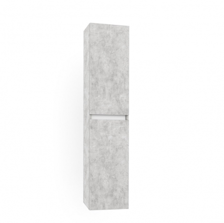Set de baie cu 6 piese PERTH, Melamina/Aluminiu/Abs/Sticla/Ceramica/Metal, Gri, 101x46.5x190 cm [6]