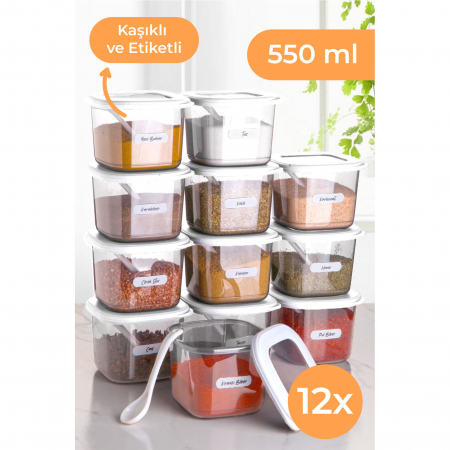 Toate produsele - Set de cutii pentru depozitare (12 bucăți)