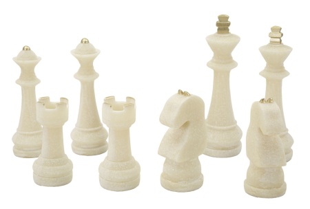 Set de sah cu 8 piese asortate, ø 4,4x9,2-4,3x13,3-5x16-4,5x10,3 cm [6]