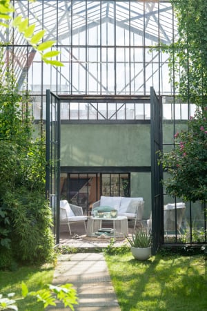 SALE % - Set Eli, 4 piese Canapele/Mesa/Perne, Metal/Frânghie, Gri