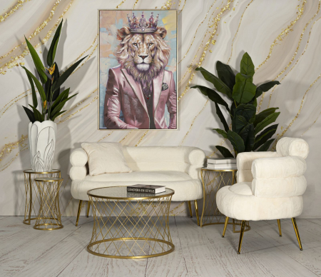 Set masute cafea, NOAH GOLD, 4 buc cm ø 70x45-47x54,5-36x50-28x45 [5]
