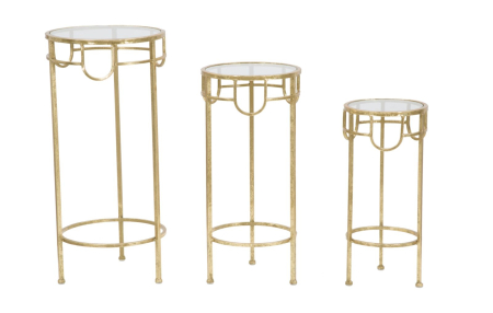  Set postament auriu 3 buc. cm ø 33x70-28x60-23x50 [1]
