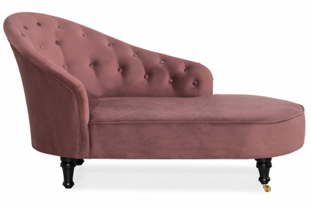 Sezlong living Diana Classic, Roz inchis, 151x82x81 cm