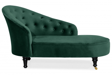 Sezlong living Diana Classic, Verde inchis, 151x82x81 cm