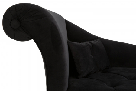 Sezlong living Diana, Negru, 165x88x70 cm [6]