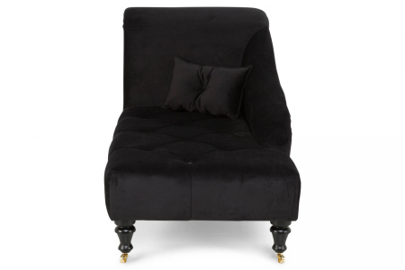 Sezlong living Diana, Negru, 165x88x70 cm [2]
