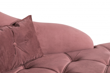 Sezlong living Diana, Roz inchis, 165x88x70 cm [7]