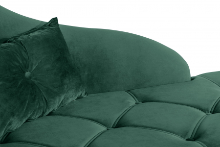 Sezlong living Diana, Verde inchis, 165x88x70 cm [6]