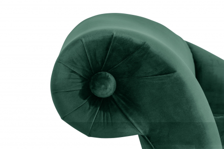 Sezlong living Diana, Verde inchis, 165x88x70 cm [7]