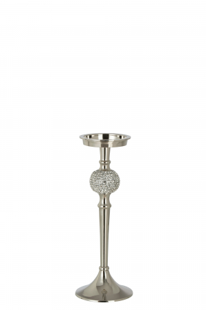 SALE % - Sfesnic Diamond Sphere, Aluminiu, Argintiu, 11x11x31 cm