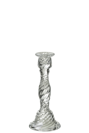 Sfesnic Nono, Sticla, Gri, 10.5x10.5x24.5 cm Suporturi lumanari - Sfesnic Nono, Sticla, Gri, 10.5x10.5x24.5 cm