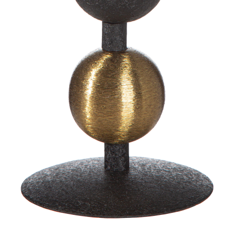 Sfesnic, Sfera, „Luipaard”, Fier, negru, PU 4, H 16,5 cm, A. 10 cm [1]