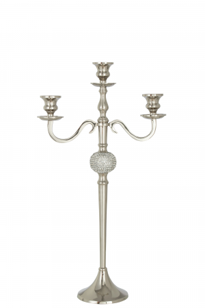 SALE % - Sfesnic Sphere, Aluminiu, Argintiu, 30x12.5x56 cm
