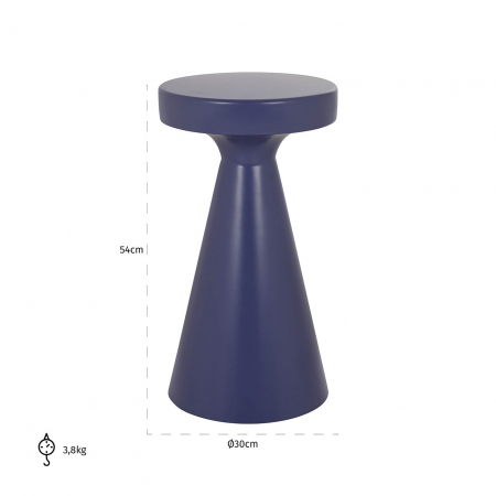 Masute - Masuta laterala, Kimble, violet, mare 30Ø