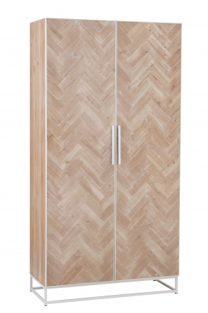 DORMITOR - Sifonier Zigzag, Lemn, Natur, 95x42.5x185 cm