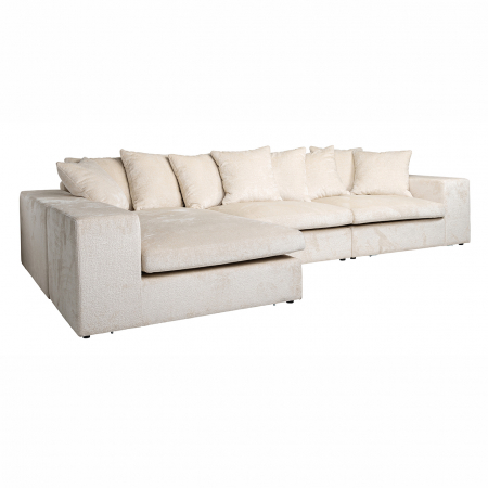 Sofas - Canapea Alcazar 3-locuri + Sezlong  stanga /dreapta  alb  