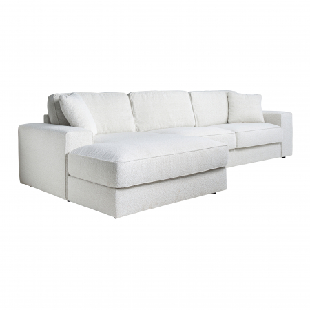Sofas - Canapea Santos Sezlong  stanga  + 2,5 seats alb  bouclé