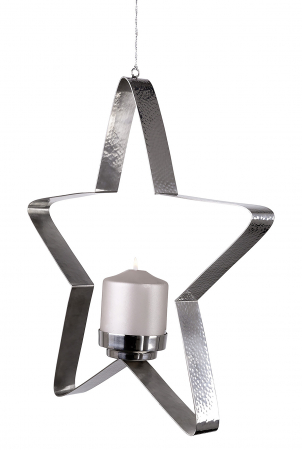 STACEY, Suport lumânare, suspendat, inox, d.40 cm [5]