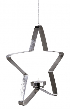 STACEY, Suport lumânare, suspendat, inox, d.40 cm [1]