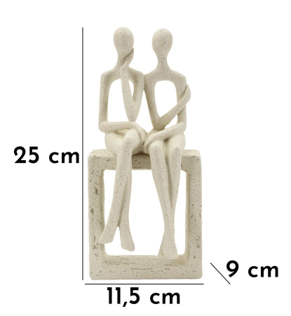 Statueta cuplu Stons 11,5x9x25 cm  [8]