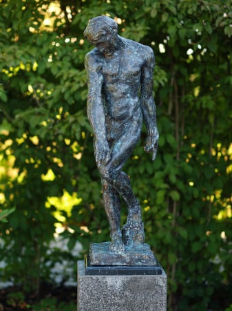 FIGURINE - Statuie adam, Bronz, 92 cm 8 X 31 X 27 cm