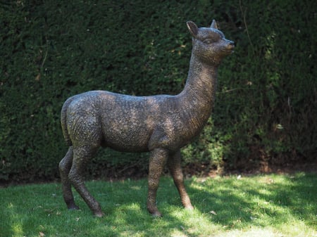 SALE % - Statuie alpaca, Bronz,  125 X 34 X 115 cm