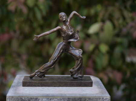 Figurine bronz - Statuie balerina, Bronz, 24 x 9 x 23 cm