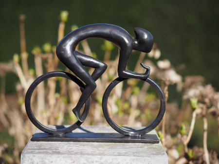 Statuie bronz, Ciclist 23 x 5 x 26 cm [1]