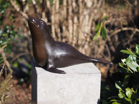FIGURINE - Statuie bronz, Leu de mare (fântână) 