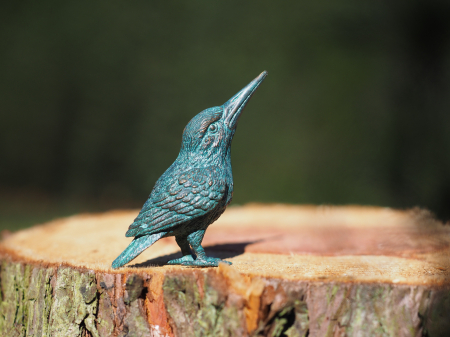 Statuie bronz, Pasăre cu cioc lung 10 x 5 x 8 cm [1]