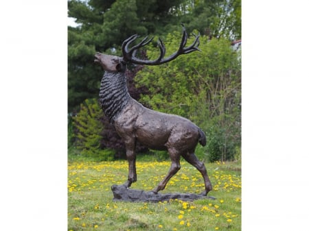 FIGURINE - Statuie cerb gigant, Bronz, 255 X 70 X 150 cm