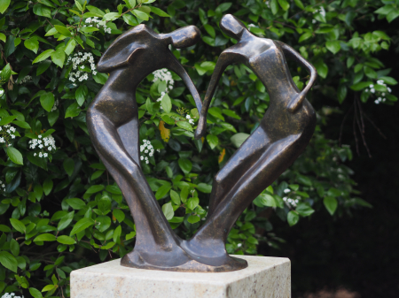 Figurine bronz - Statuie dansatoari mare, Bronz, 61 x 29 x 59 cm