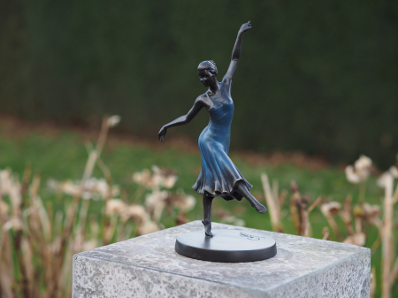 Figurine bronz - Statuie dansator, Bronz, 27 x 12 x 12 cm