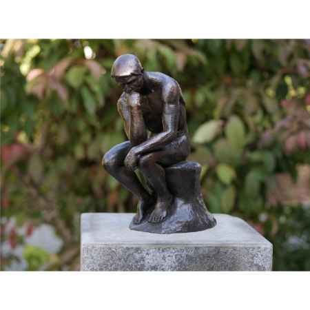 Figurine bronz - Statuie ganditorul lui rodin, Bronz, 29 cm. 29 x 12 x 24 cm