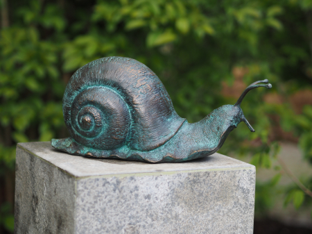 Figurine bronz - Statuie Melc, Bronz, 17 x 14 x 36 cm