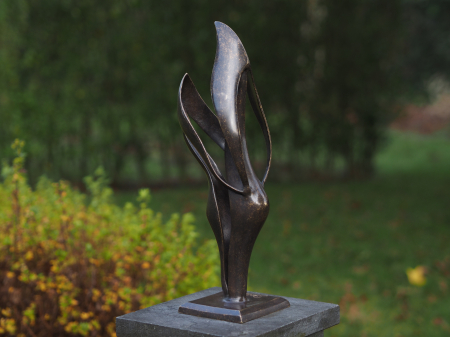Figurine bronz - Statuie modern lovers, Bronz, 45 x 13 x 15 cm