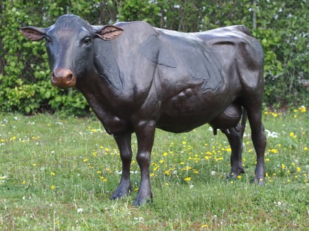 FIGURINE - Statuie vaca mare, Bronz, 152 X 71 X 260 cm