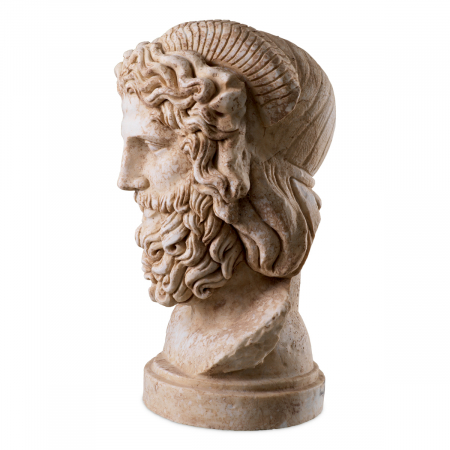 Statuie Zeus marmura aspect antic, Dims: W. 26 | D. 20 | H. 40  (CM) [4]