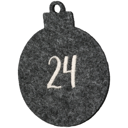 Stea, „Adventskalender”, Fetru, bej, gri inchis, PU 4, 2 asortate, Latime 7 cm, inaltime 8 cm [1]