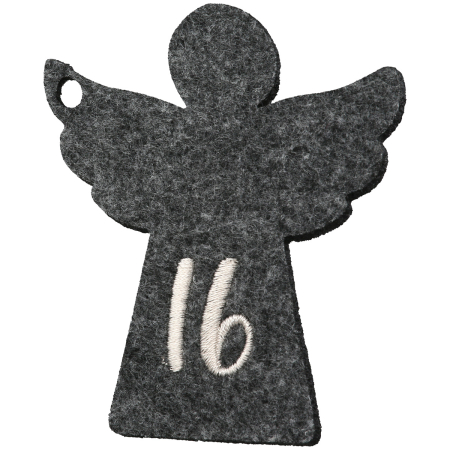 Stea, „Adventskalender”, Fetru, bej, gri inchis, PU 4, 2 asortate, Latime 7 cm, inaltime 8 cm [4]
