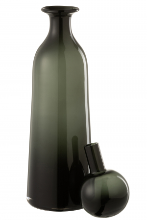 Sticla cu capac, Sticla, Negru, 12x12x44 cm [1]