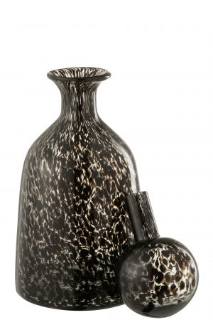 Sticla cu capac, Sticla, Negru, 14x14x33 cm [1]