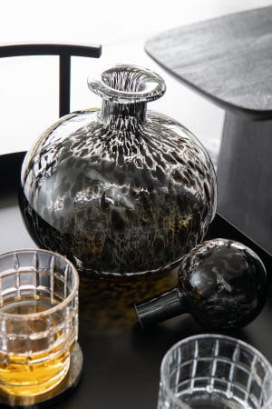 SALE % - Sticla cu capac, Sticla, Negru, 21x21x29