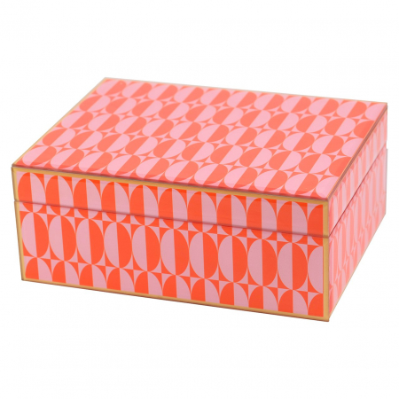 ORGANIZARE - Cutie de depozitare Abba mare (Roz)