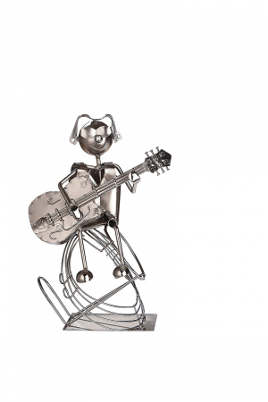 Suport 1 sticla MUSICIAN, placat cu nichel, 22x18x32 cm [1]