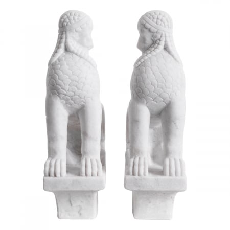 Suport carte din marmură albă Sfinx, Dims: W. 20 | D. 9 | H. 29.5 | per item (CM) [2]